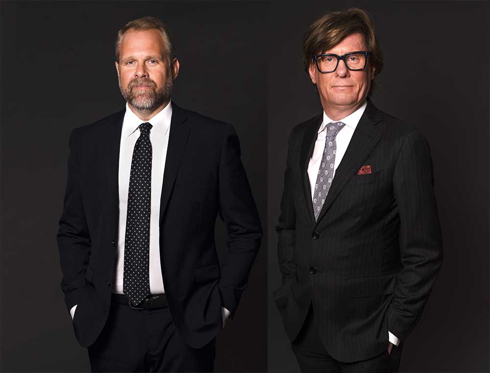 Magnus Hedberg, vd Akavia (tv), Jens Jacobsson, vice vd Akavia (th)