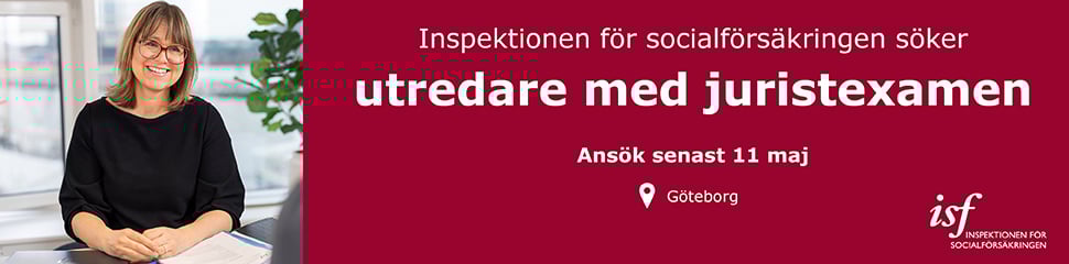 Socialförsäkring platsannons maj 2025