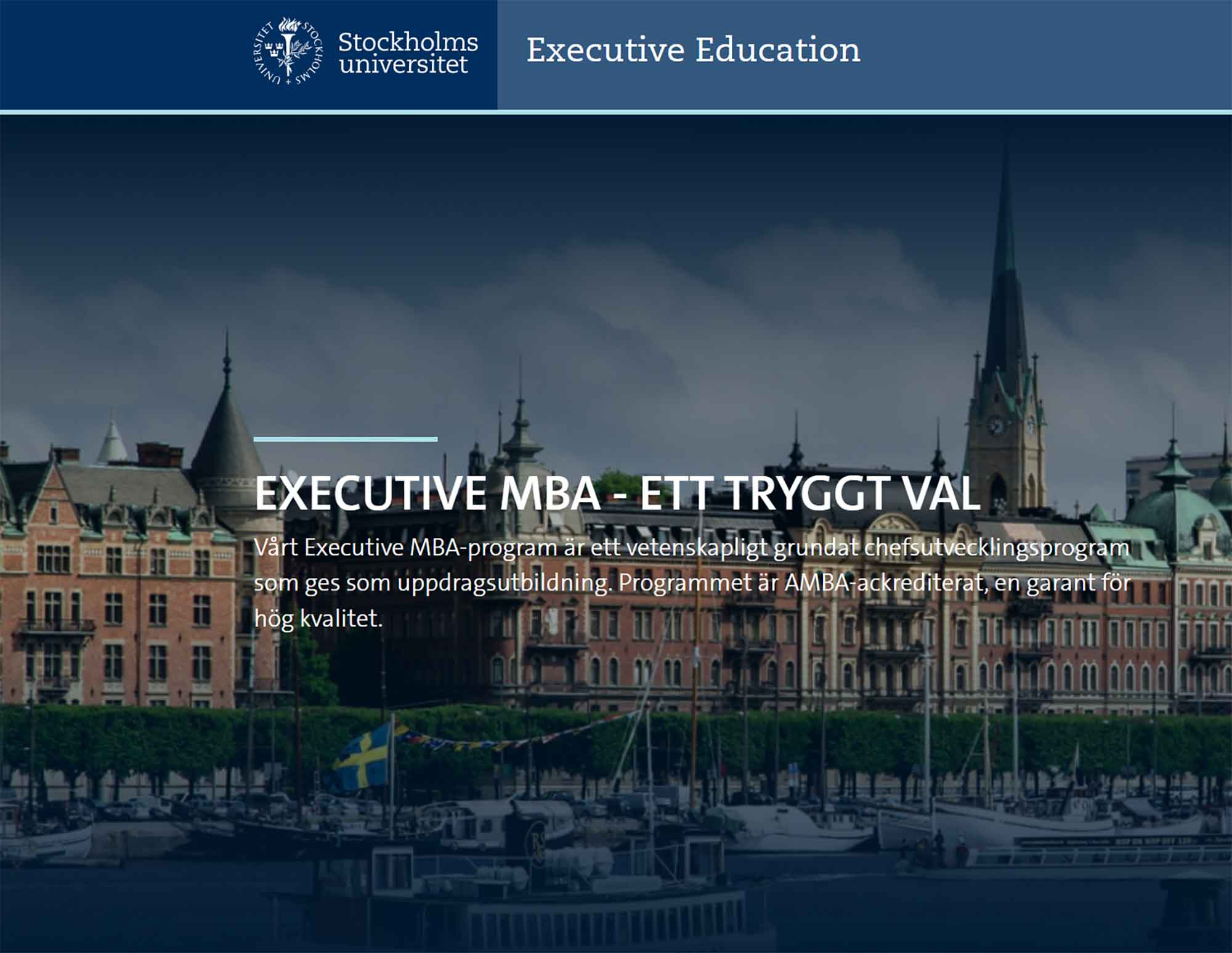 Stockholms Universitet Executive MBA