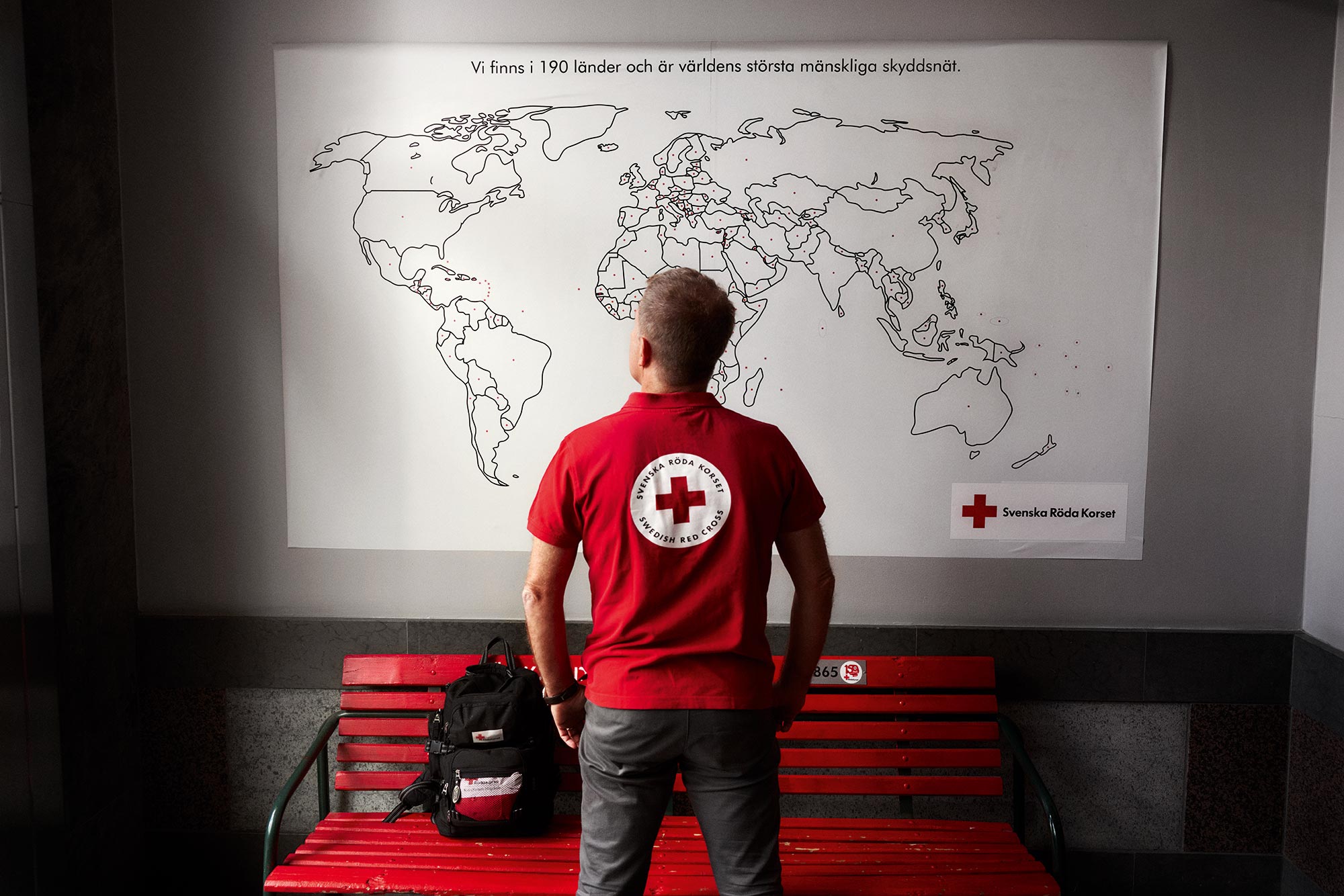 Röda Korset som hjälporganisation finns globalt överallt där människor finns.
